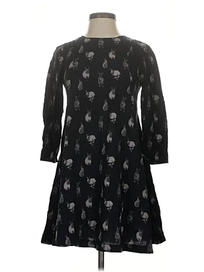 Pre-owned H&m Casual Dress In Black