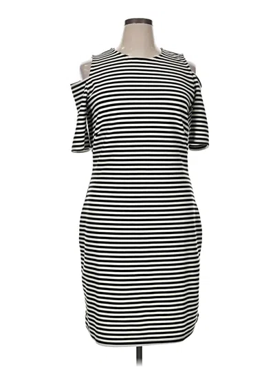 Pre-owned H&m Casual Dress In Black