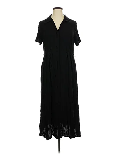 Pre-owned H&m Casual Dress In Black