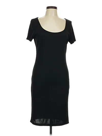Pre-owned H&m Casual Dress In Black