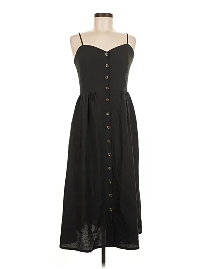 Pre-owned H&m Casual Dress In Black