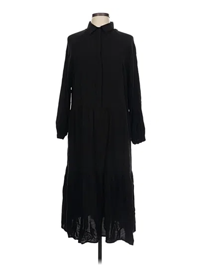 Pre-owned H&m Casual Dress In Black