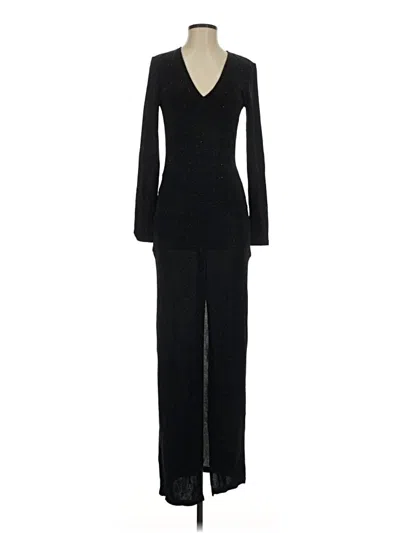 Pre-owned H&m Casual Dress In Black