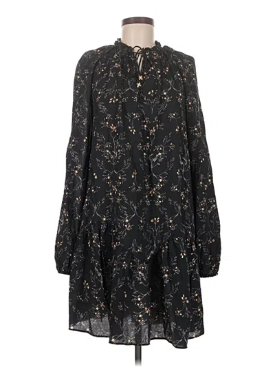 Pre-owned H&m Casual Dress In Black