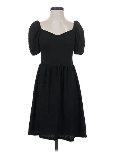 Pre-owned H&m Casual Dress In Black