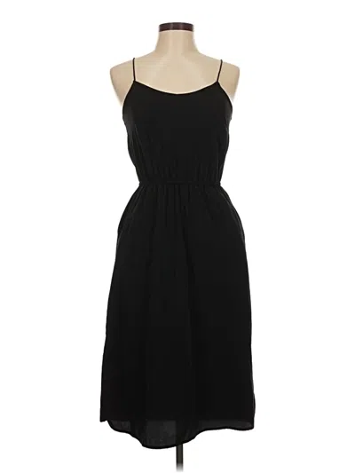 Pre-owned H&m Casual Dress In Black