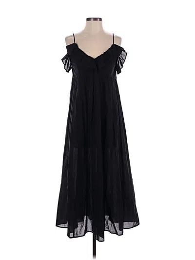 Pre-owned H&m Casual Dress In Black