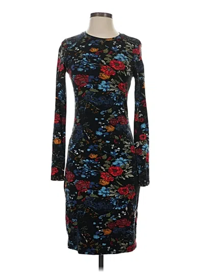 Pre-owned H&m Casual Dress In Black