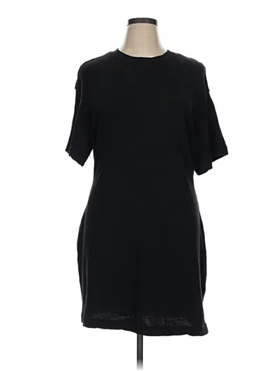 Pre-owned H&m Casual Dress In Black