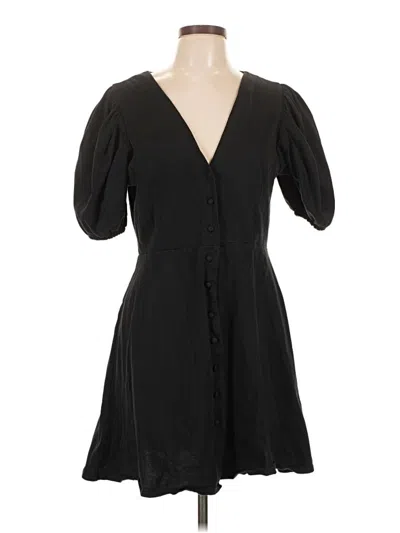 Pre-owned H&m Casual Dress In Black