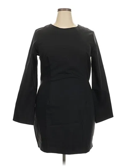 Pre-owned H&m Casual Dress In Black
