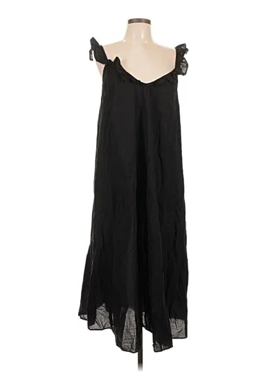 Pre-owned H&m Casual Dress In Black