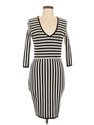 Pre-owned H&m Casual Dress In Black