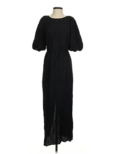 Pre-owned H&m Casual Dress In Black