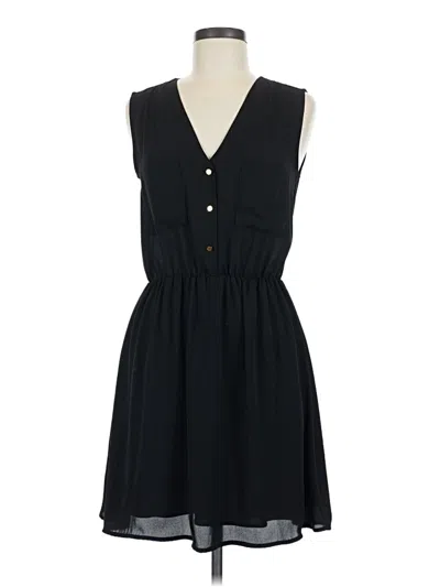 Pre-owned H&m Casual Dress In Black