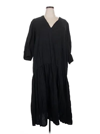 Pre-owned H&m Casual Dress In Black