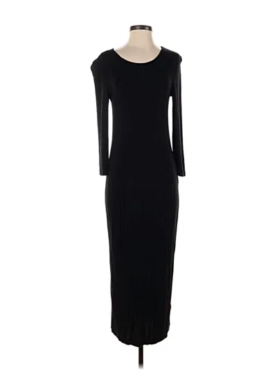 Pre-owned H&m Casual Dress In Black