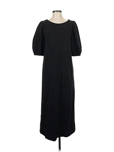 Pre-owned H&m Casual Dress In Black