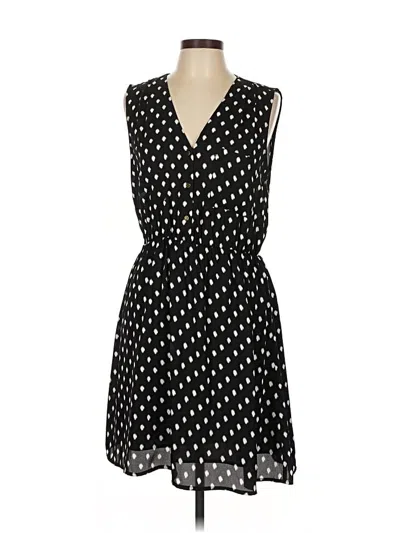 Pre-owned H&m Casual Dress In Black