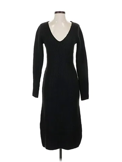 Pre-owned H&m Casual Dress In Black