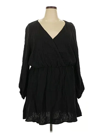 Pre-owned H&m Casual Dress In Black