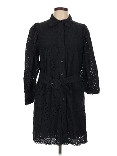 Pre-owned H&m Casual Dress In Black