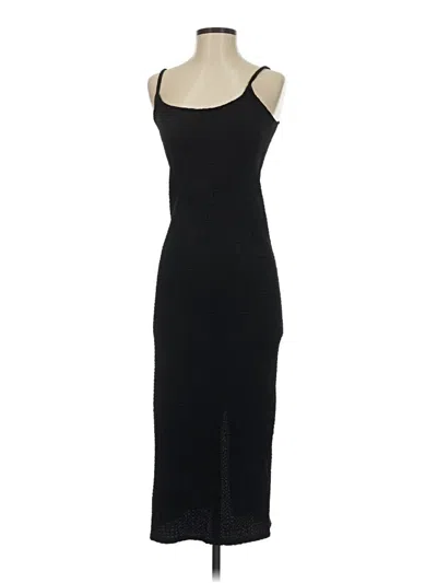 Pre-owned H&m Casual Dress In Black