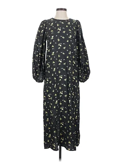 Pre-owned H&m Casual Dress In Black