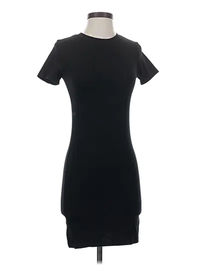 Pre-owned H&m Casual Dress In Black