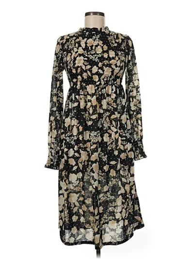 Pre-owned H&m Casual Dress In Black