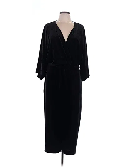 Pre-owned H&m Casual Dress In Black