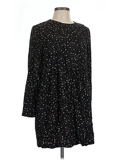 Pre-owned H&m Casual Dress In Black
