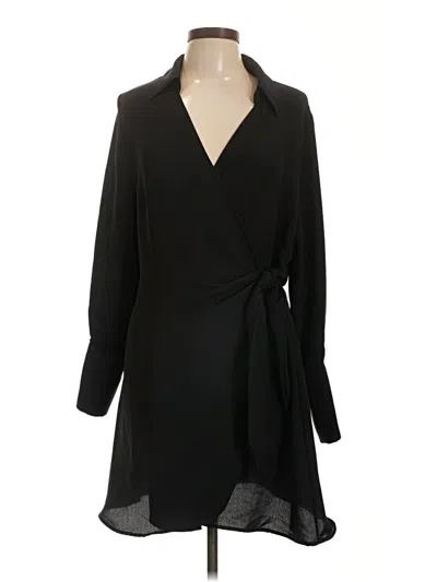 Pre-owned H&m Casual Dress In Black
