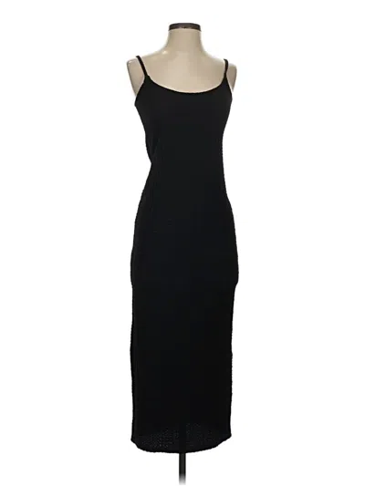 Pre-owned H&m Casual Dress In Black