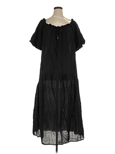 Pre-owned H&m Casual Dress In Black