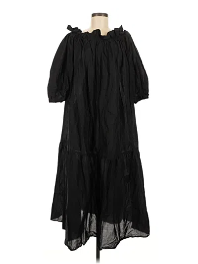Pre-owned H&m Casual Dress In Black