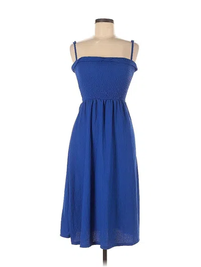 Pre-owned H&m Casual Dress In Blue