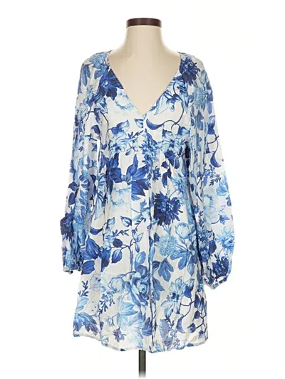 Pre-owned H&m Casual Dress In Blue