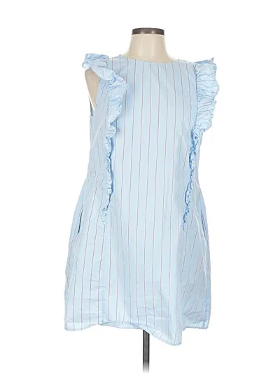 Pre-owned H&m Casual Dress In Blue