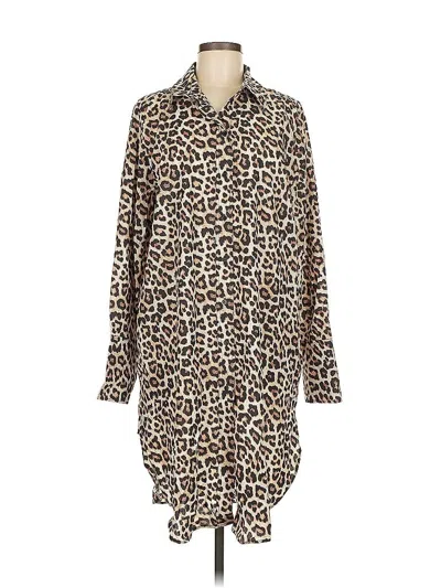 Pre-owned H&m Casual Dress In Brown