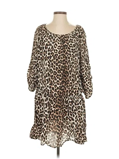 Pre-owned H&m Casual Dress In Brown