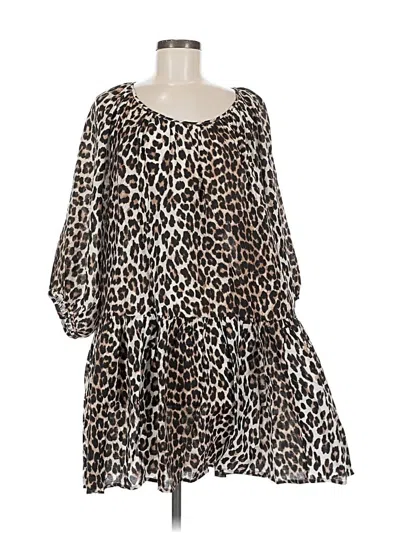 Pre-owned H&m Casual Dress In Brown