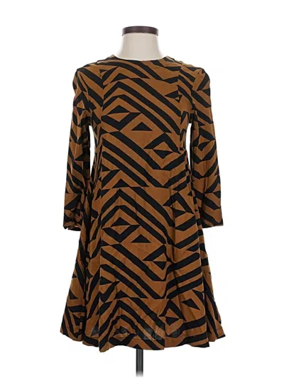 Pre-owned H&m Casual Dress In Brown