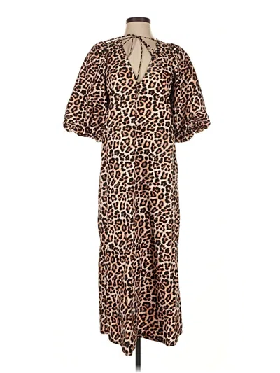 Pre-owned H&m Casual Dress In Brown