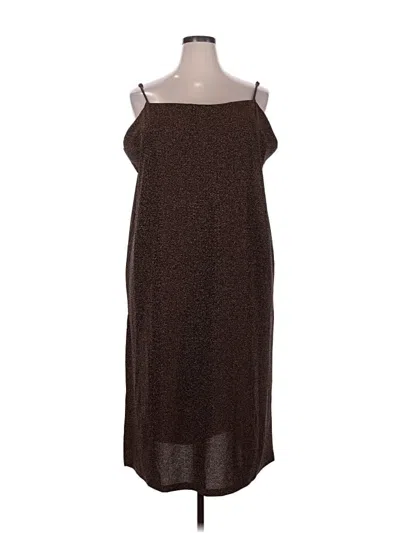 Pre-owned H&m Casual Dress In Brown