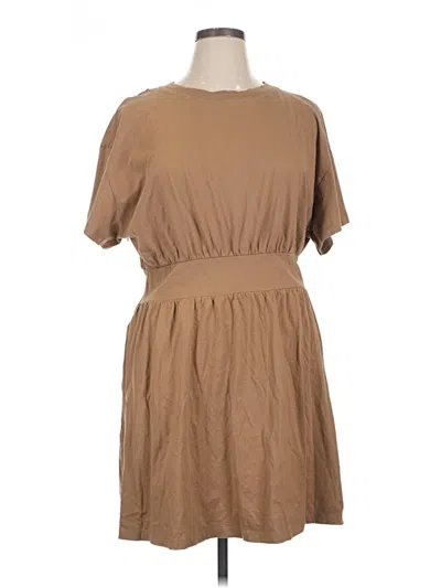 Pre-owned H&m Casual Dress In Brown
