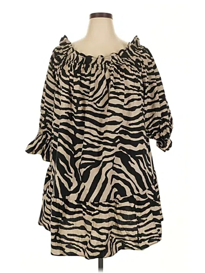 Pre-owned H&m Casual Dress In Brown