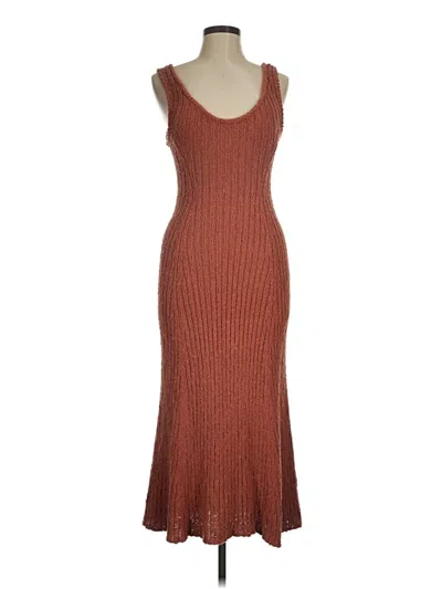 Pre-owned H&m Casual Dress In Brown