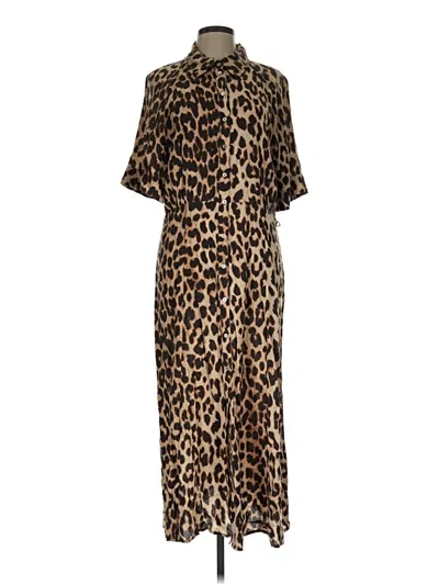Pre-owned H&m Casual Dress In Brown