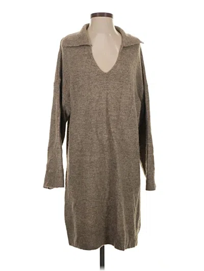 Pre-owned H&m Casual Dress In Brown